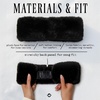 image:imageFunky Junque Fuzzy Headbands for Women  Fluffy Faux Fur Ear Warmer Head band Warm Winter Furry Ear Muff Head Wrap Cozy Fit  Leopard  BrownGlitter  Black