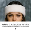 image:imageFunky Junque Fuzzy Headbands for Women  Fluffy Faux Fur Ear Warmer Head band Warm Winter Furry Ear Muff Head Wrap Cozy Fit  Leopard  BrownIvory
