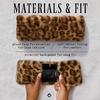 image:imageFunky Junque Fuzzy Headbands for Women  Fluffy Faux Fur Ear Warmer Head band Warm Winter Furry Ear Muff Head Wrap Cozy Fit  Leopard  BrownLeopard  Latte