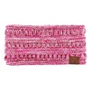 image:imageFunky Junque Ponytail Headwrap Ear Warmer Winter Fall Womens Running Headband  Violet4 Tone Mix  Light Pink  Fuchsia  Ivory  Burgundy