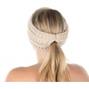 image:imageFunky Junque Ponytail Headwrap Ear Warmer Winter Fall Womens Running Headband  VioletBeige