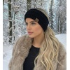 image:imageFunky Junque Ponytail Headwrap Ear Warmer Winter Fall Womens Running Headband  VioletBlack