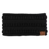 image:imageFunky Junque Ponytail Headwrap Ear Warmer Winter Fall Womens Running Headband  VioletBlack