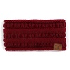 image:imageFunky Junque Ponytail Headwrap Ear Warmer Winter Fall Womens Running Headband  VioletBurgundy
