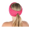 image:imageFunky Junque Ponytail Headwrap Ear Warmer Winter Fall Womens Running Headband  VioletCandy Pink