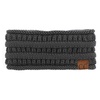 image:imageFunky Junque Ponytail Headwrap Ear Warmer Winter Fall Womens Running Headband  VioletCharcoal