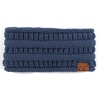 image:imageFunky Junque Ponytail Headwrap Ear Warmer Winter Fall Womens Running Headband  VioletDark Denim