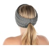 image:imageFunky Junque Ponytail Headwrap Ear Warmer Winter Fall Womens Running Headband  VioletDove Grey