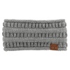 image:imageFunky Junque Ponytail Headwrap Ear Warmer Winter Fall Womens Running Headband  VioletHeather Grey