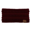 image:imageFunky Junque Ponytail Headwrap Ear Warmer Winter Fall Womens Running Headband  VioletMaroon