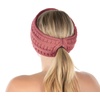 image:imageFunky Junque Ponytail Headwrap Ear Warmer Winter Fall Womens Running Headband  VioletMauve