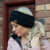 image:imageFunky Junque Ponytail Headwrap Ear Warmer Winter Fall Womens Running Headband  VioletMauve