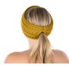 image:imageFunky Junque Ponytail Headwrap Ear Warmer Winter Fall Womens Running Headband  VioletMustard