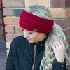 image:imageFunky Junque Ponytail Headwrap Ear Warmer Winter Fall Womens Running Headband  VioletOlive