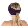 image:imageFunky Junque Ponytail Headwrap Ear Warmer Winter Fall Womens Running Headband  VioletPurple