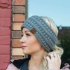 image:imageFunky Junque Ponytail Headwrap Ear Warmer Winter Fall Womens Running Headband  VioletRed