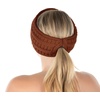 image:imageFunky Junque Ponytail Headwrap Ear Warmer Winter Fall Womens Running Headband  VioletRust