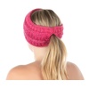 image:imageFunky Junque Ponytail Headwrap Ear Warmer Winter Fall Womens Running Headband  VioletVariegated Confetti Bubble Gum Pink