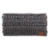 image:imageFunky Junque Ponytail Headwrap Ear Warmer Winter Fall Womens Running Headband  VioletVariegated Confetti Grey