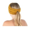 image:imageFunky Junque Ponytail Headwrap Ear Warmer Winter Fall Womens Running Headband  VioletVariegated Confetti Mustard