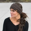 image:imageFunky Junque Ponytail Headwrap Ear Warmer Winter Fall Womens Running Headband  VioletVariegated Confetti Mustard