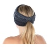 image:imageFunky Junque Ponytail Headwrap Ear Warmer Winter Fall Womens Running Headband  VioletVariegated Confetti Navy