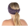 image:imageFunky Junque Ponytail Headwrap Ear Warmer Winter Fall Womens Running Headband  VioletVariegated Confetti Purple