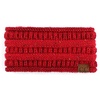 image:imageFunky Junque Ponytail Headwrap Ear Warmer Winter Fall Womens Running Headband  VioletVariegated Confetti Red