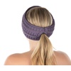 image:imageFunky Junque Ponytail Headwrap Ear Warmer Winter Fall Womens Running Headband  VioletViolet