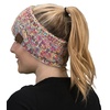 image:imageFunky Junque Winter Headbands for Women  Warm Head Wraps Earmuff Style Ear Warmers Cozy Headwrap for Running Womens Outdoors Gear amp Accessories  Chenille Confetti Oatmeal4 Tone Mix  Yellow  Hot Pink  Turquoise  Pink