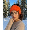 image:imageFunky Junque Winter Headbands for Women  Warm Head Wraps Earmuff Style Ear Warmers Cozy Headwrap for Running Womens Outdoors Gear amp Accessories  Chenille Confetti OatmealOrange