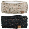 image:imageFunky Junque Winter Headbands for Women  Warm Head Wraps Earmuff Style Ear Warmers Cozy Headwrap for Running Womens Outdoors Gear amp Accessories  Chenille Confetti OatmealConfetti Black  Oatmeal 2 Pack