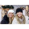 image:imageFunky Junque Winter Headbands for Women  Warm Head Wraps Earmuff Style Ear Warmers Cozy Headwrap for Running Womens Outdoors Gear amp Accessories  Chenille Confetti OatmealBlack  Ivory 2 Pack