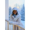 image:imageFunky Junque Winter Headbands for Women  Warm Head Wraps Earmuff Style Ear Warmers Cozy Headwrap for Running Womens Outdoors Gear amp Accessories  Chenille Confetti OatmealChunky Sequin  White