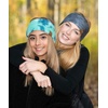 image:imageFunky Junque Womens Cozy Tie Dye Headband Ear Warmer  Stylish Winter Headwrap  Bright Hues Neutral Tones Value PacksBlackHot Pink
