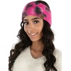 image:imageFunky Junque Womens Cozy Tie Dye Headband Ear Warmer  Stylish Winter Headwrap  Bright Hues Neutral Tones Value PacksBlackHot Pink