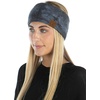 image:imageFunky Junque Womens Cozy Tie Dye Headband Ear Warmer  Stylish Winter Headwrap  Bright Hues Neutral Tones Value PacksGreyCharcoal