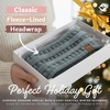 image:imageFunky Junque Womens Ponytail Headband  Soft Knit Winter Ear Warmer for Women Cable Knit Fleece Lined Head Wrap for Cold Weather  IvoryDove Grey