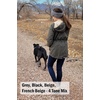 image:imageFunky Junque Womens Ponytail Headband  Soft Knit Winter Ear Warmer for Women Cable Knit Fleece Lined Head Wrap for Cold Weather  IvoryGrey  Variegated Confetti