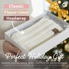 image:imageFunky Junque Womens Ponytail Headband  Soft Knit Winter Ear Warmer for Women Cable Knit Fleece Lined Head Wrap for Cold Weather  IvoryIvory