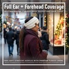 image:imageFunky Junque Womens Ponytail Headband  Soft Knit Winter Ear Warmer for Women Cable Knit Fleece Lined Head Wrap for Cold Weather  IvoryIvory