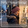 image:imageFunky Junque Womens Ponytail Headband  Soft Knit Winter Ear Warmer for Women Cable Knit Fleece Lined Head Wrap for Cold Weather  IvoryMauve