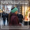 image:imageFunky Junque Womens Ponytail Headband  Soft Knit Winter Ear Warmer for Women Cable Knit Fleece Lined Head Wrap for Cold Weather  IvoryMint