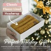 image:imageFunky Junque Womens Ponytail Headband  Soft Knit Winter Ear Warmer for Women Cable Knit Fleece Lined Head Wrap for Cold Weather  IvoryMustard  Variegated Confetti
