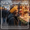 image:imageFunky Junque Womens Ponytail Headband  Soft Knit Winter Ear Warmer for Women Cable Knit Fleece Lined Head Wrap for Cold Weather  IvoryMustard
