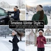 image:imageFunky Junque Womens Ponytail Headband  Soft Knit Winter Ear Warmer for Women Cable Knit Fleece Lined Head Wrap for Cold Weather  IvoryOatmeal  Variegated Confetti