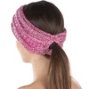 image:imageFunky Junque Womens Ponytail Headband  Soft Knit Winter Ear Warmer for Women Cable Knit Fleece Lined Head Wrap for Cold Weather  IvoryPink  Fuchsia  Ivory  Burgundy  4 Tone Mix