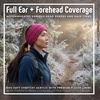 image:imageFunky Junque Womens Ponytail Headband  Soft Knit Winter Ear Warmer for Women Cable Knit Fleece Lined Head Wrap for Cold Weather  IvoryPink Azalea