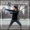 image:imageFunky Junque Womens Ponytail Headband  Soft Knit Winter Ear Warmer for Women Cable Knit Fleece Lined Head Wrap for Cold Weather  IvoryPurple