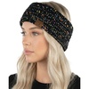 image:imageFunky Junque Winter Headbands for Women  Warm Head Wraps Earmuff Style Ear Warmers Cozy Headwrap for Running Womens Outdoors Gear amp Accessories  Chenille Confetti OatmealChenille Confetti Black